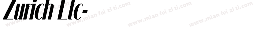 Zurich Ltc字体转换